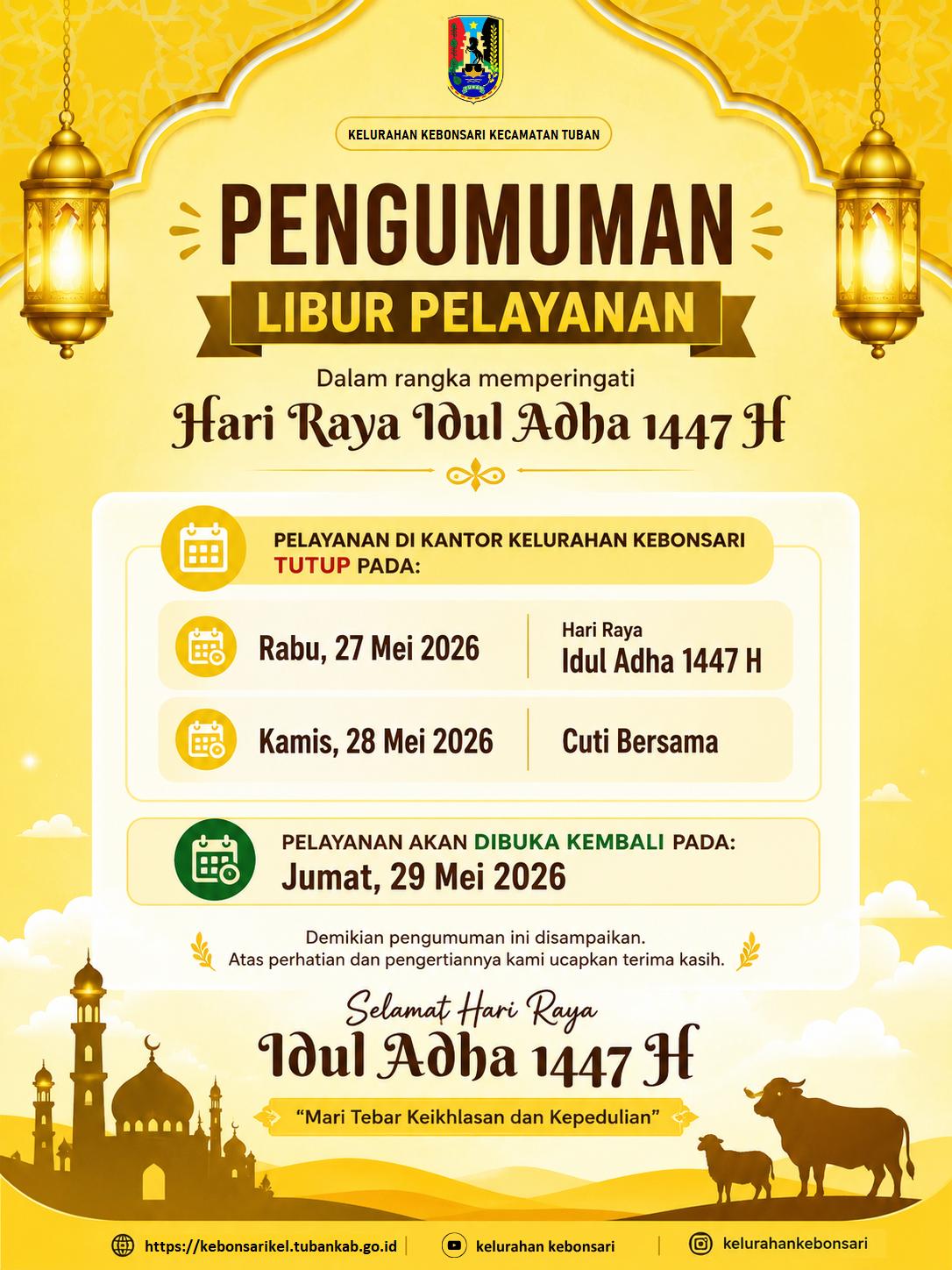 Pelayanan Tutup