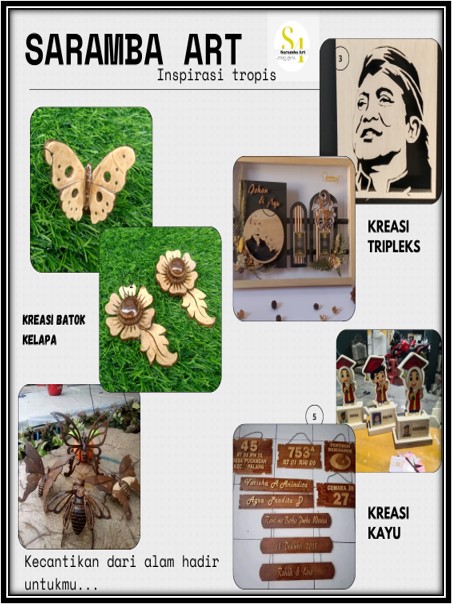 Kerajinan dari Batok Kelapa dan Triplek